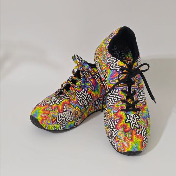 Jen Stark: Uno - Infinite Drip Skechers  Multi Color  Women's Size 8 - Picture 1 of 11